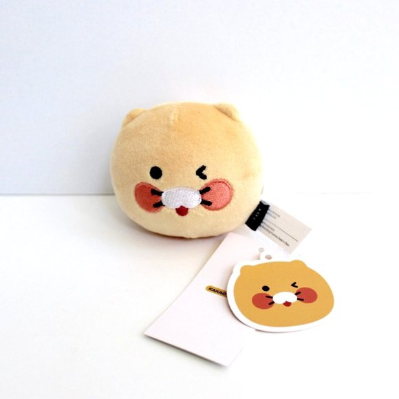 Kakao Friends Korea Choonsik Wink Face Soft Plush Squeeze Ball 3" - Picture 1 of 5